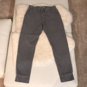 Joe’s grey joggers
